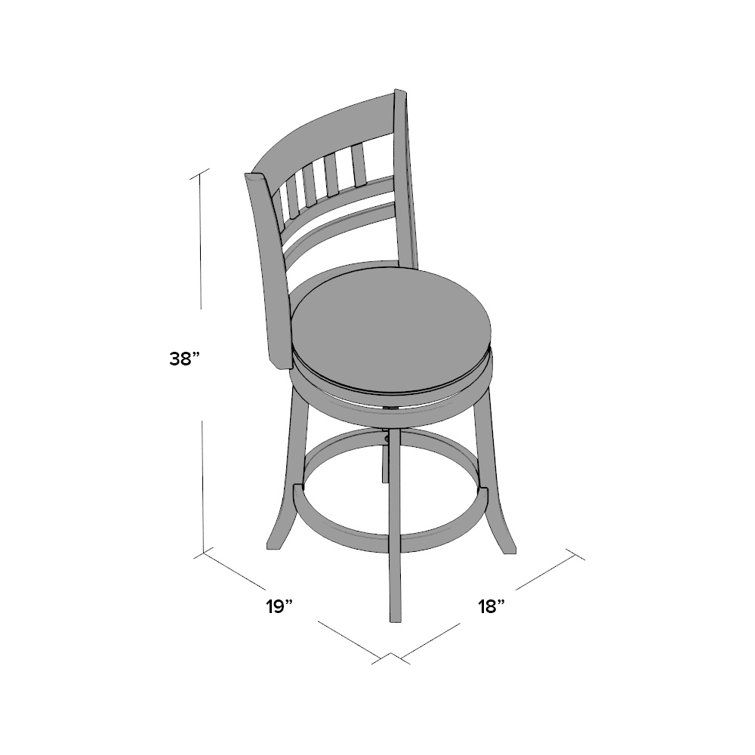 Leda swivel bar discount & counter stool